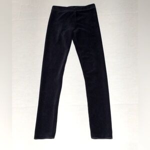 J Crew Size 12 Crewcuts Navy Velour Knit Cord-like Leggings